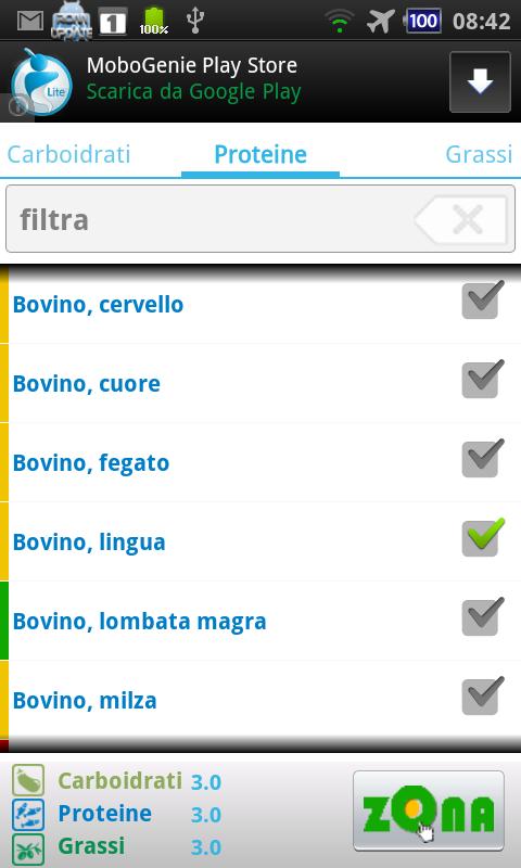 Calcolo Zona
