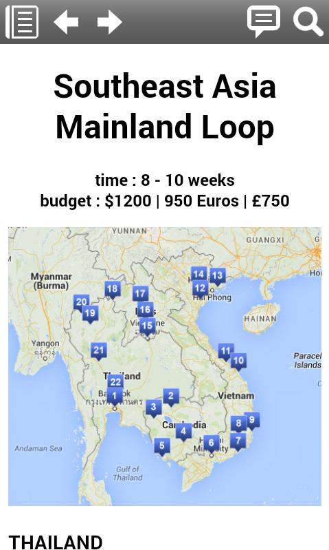 SE Asia Backpacking Routes