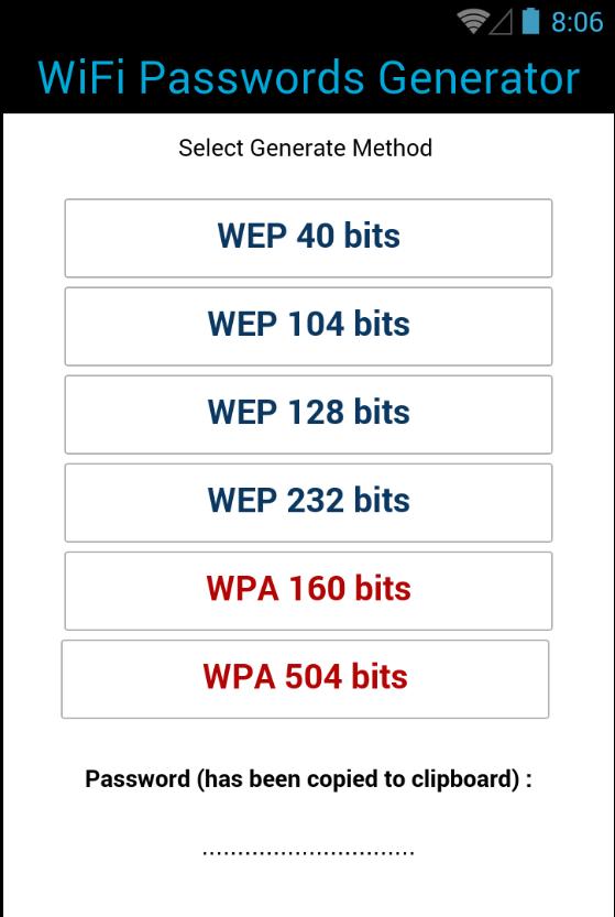 ﻿Free WiFi Passwords Generator
