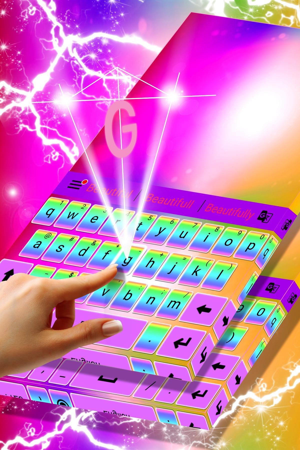 Color Keyboard Theme for Girls