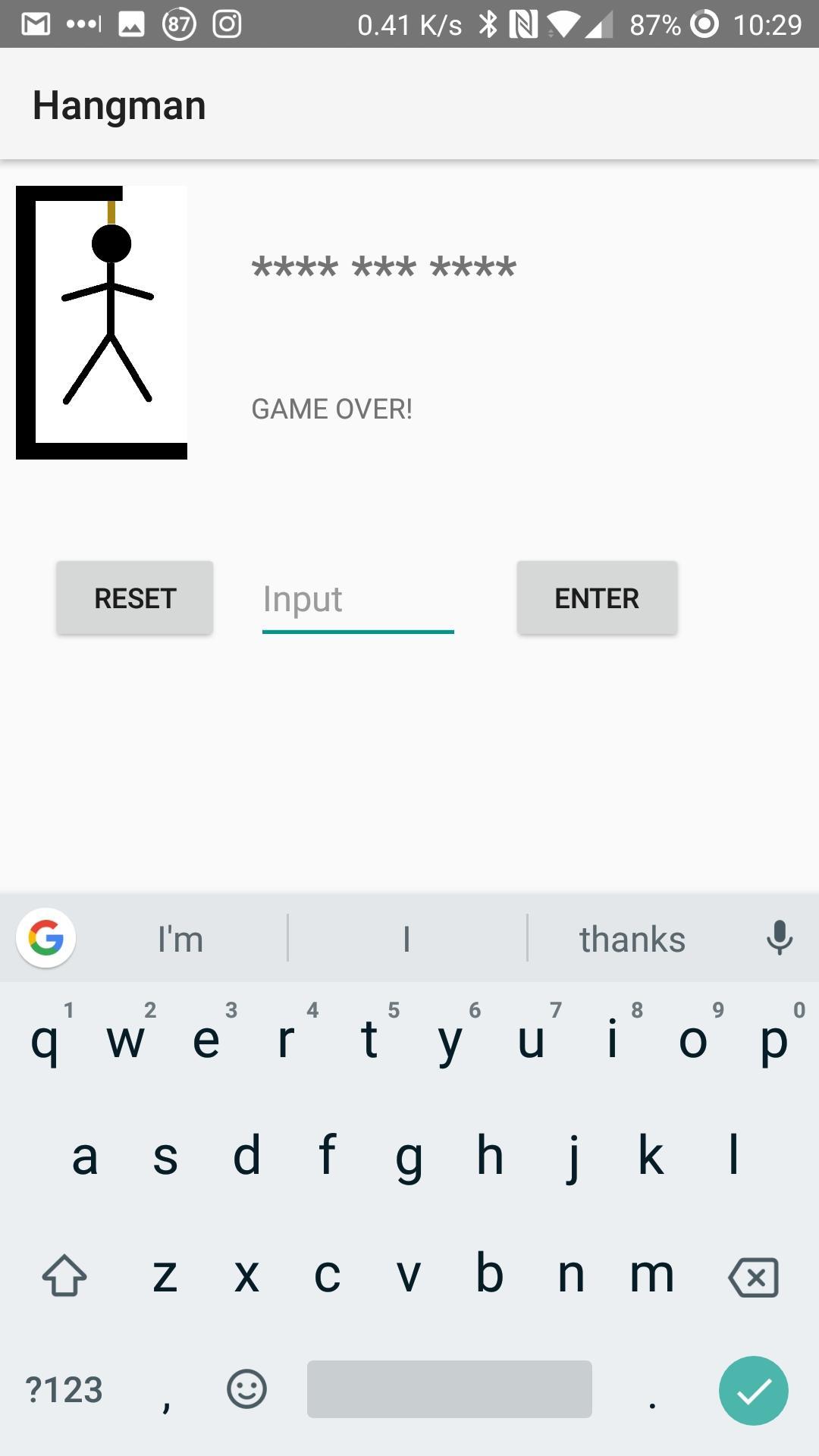 Erik's Cool Hangman