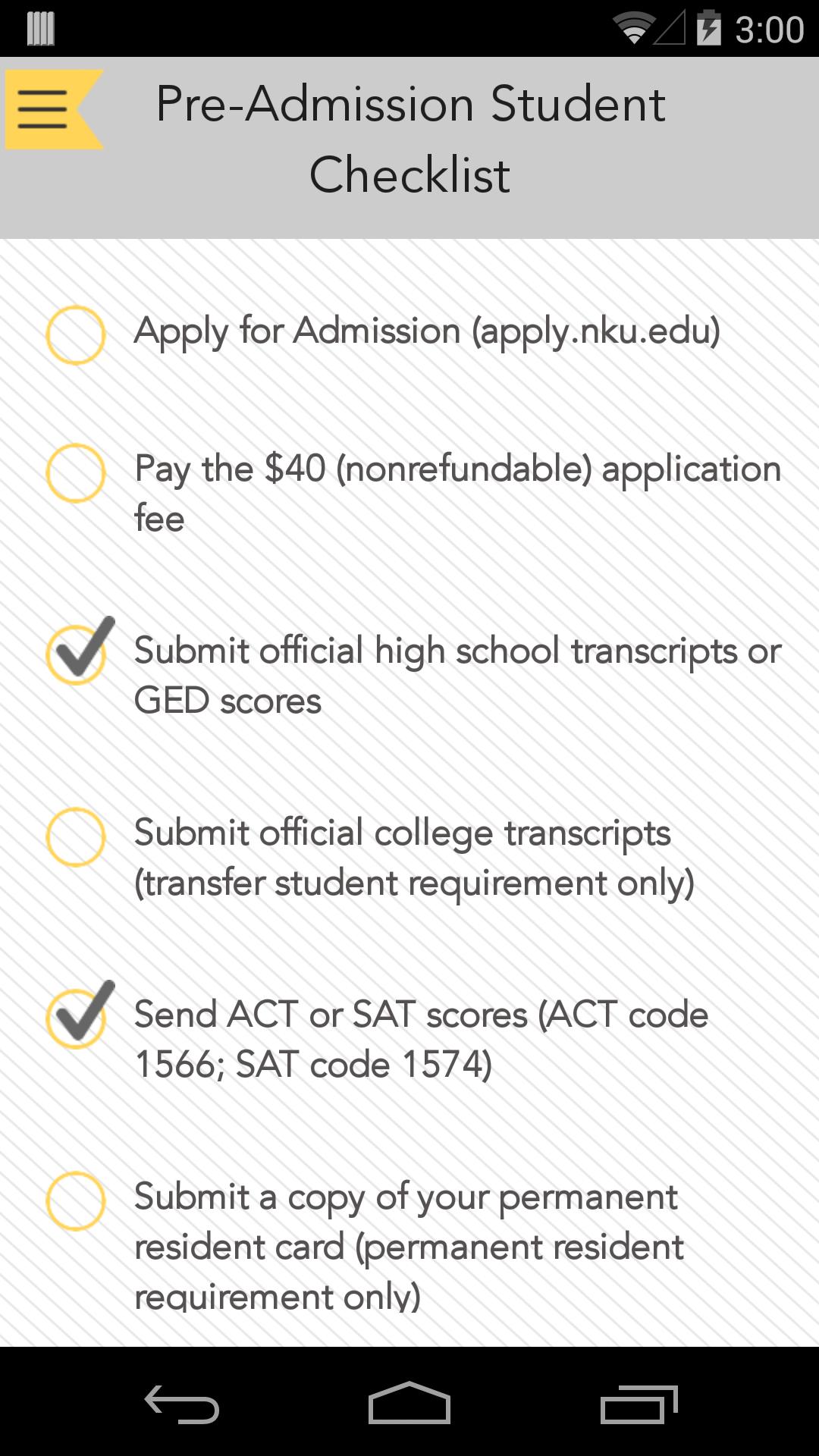 NKU Admissions