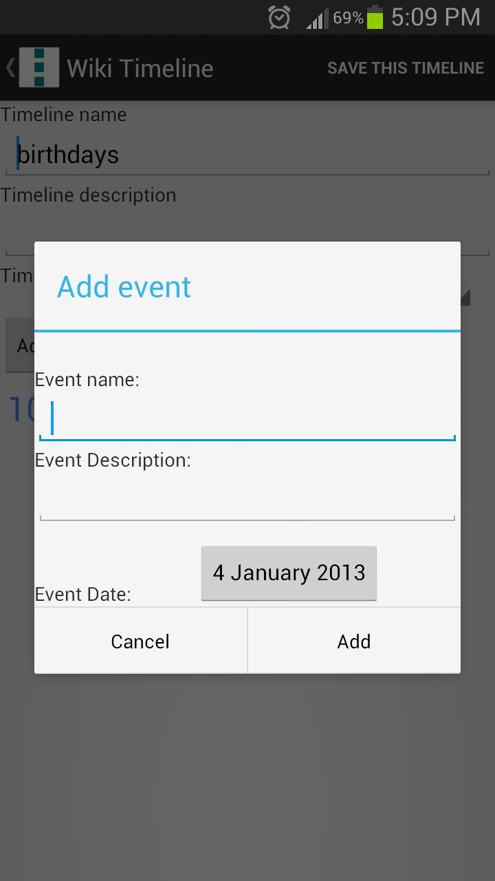 Wiki Timeline