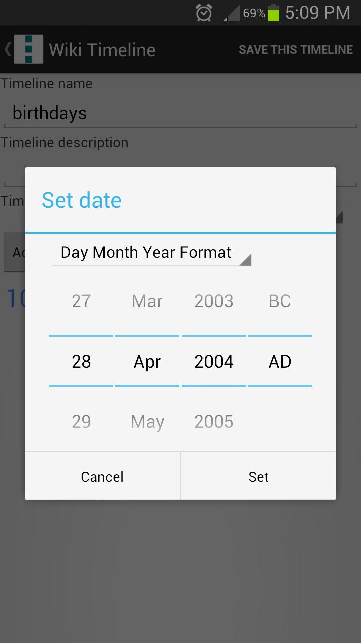 Wiki Timeline
