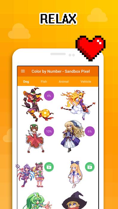 Anime Girls - Color by Number