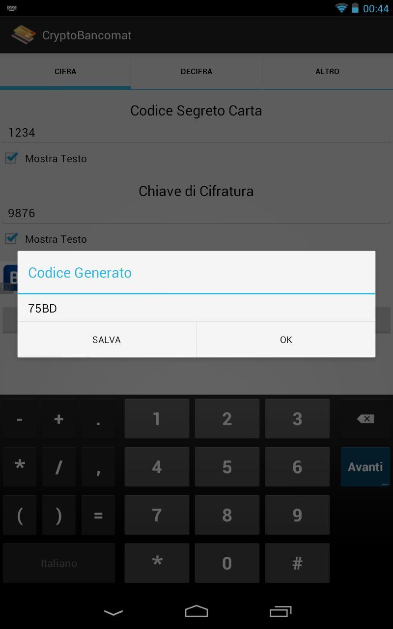 Encrypt Bancomat