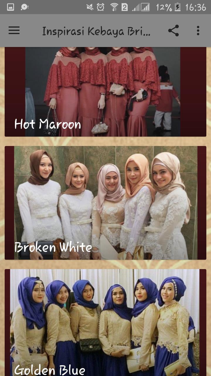 Inspirasi Kebaya Bridesmaid