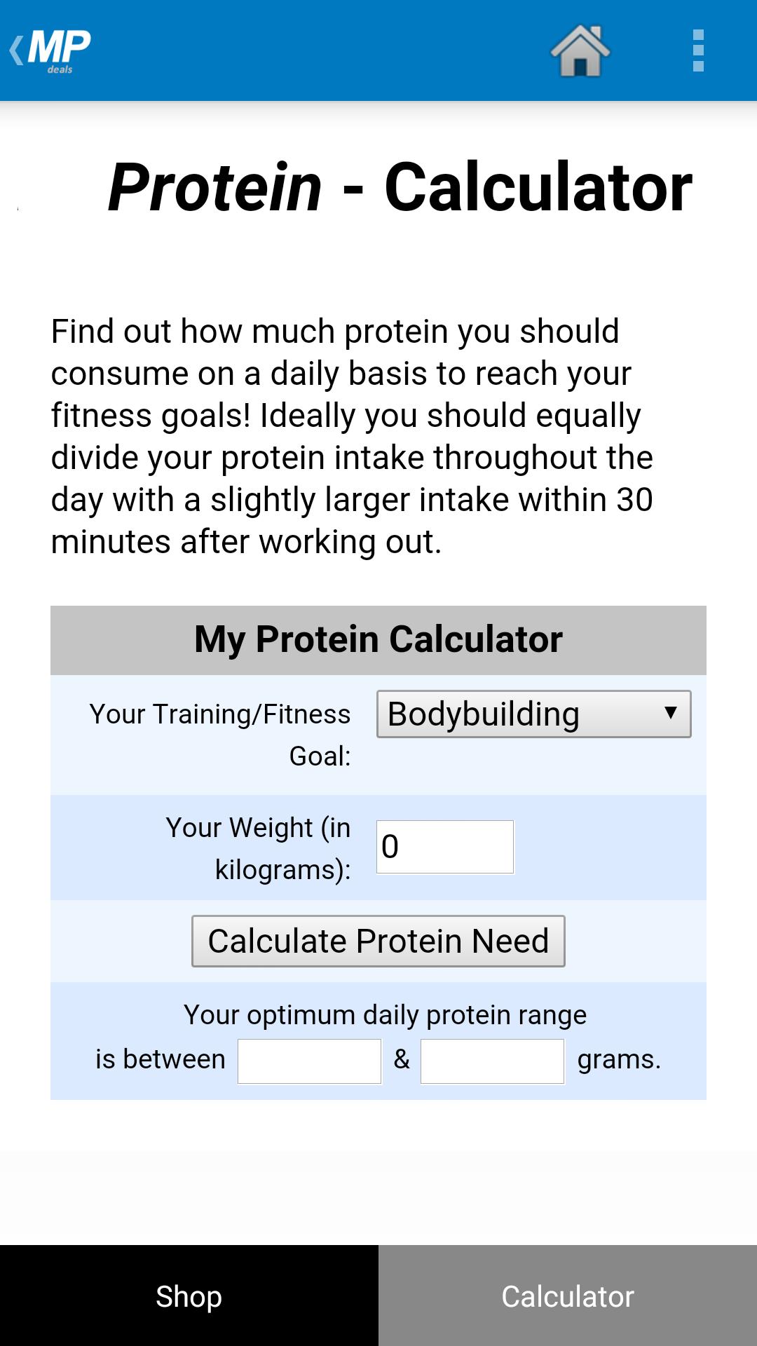 Deals for MyProtein