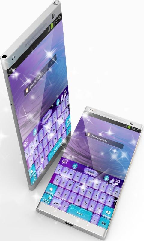 Purple fantasy GO Keyboard