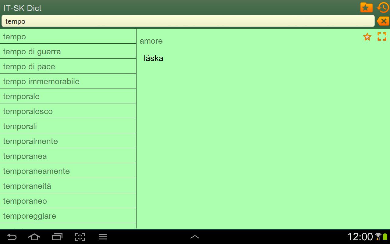 Italian Slovak dictionary