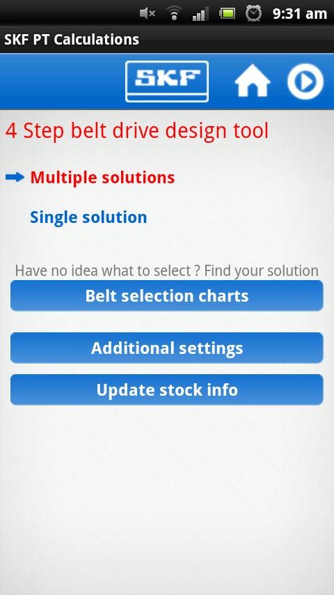 SKF Belt Calc