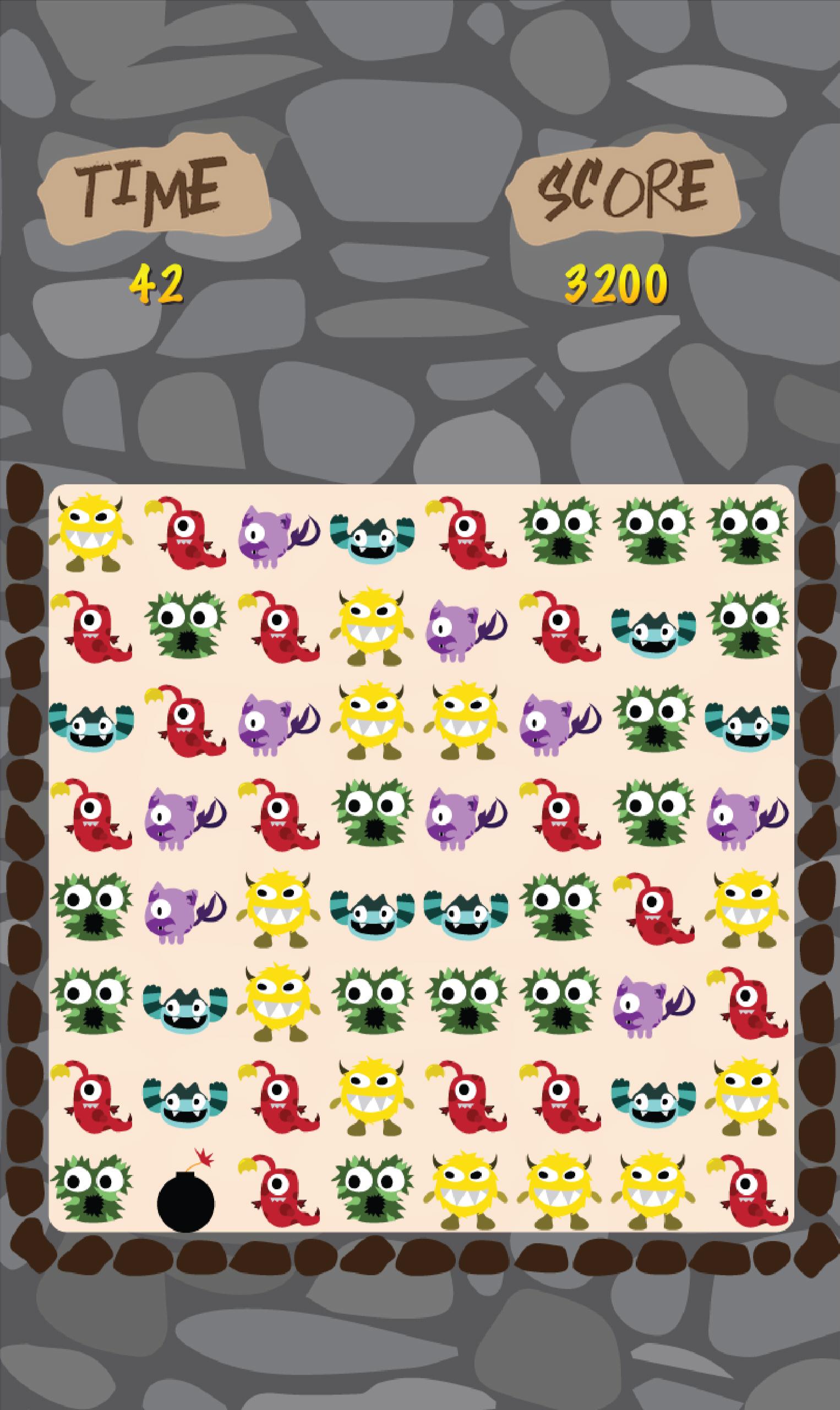 Monster Bubble Puzzle