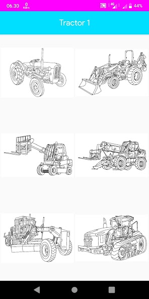 Coloring Tractor
