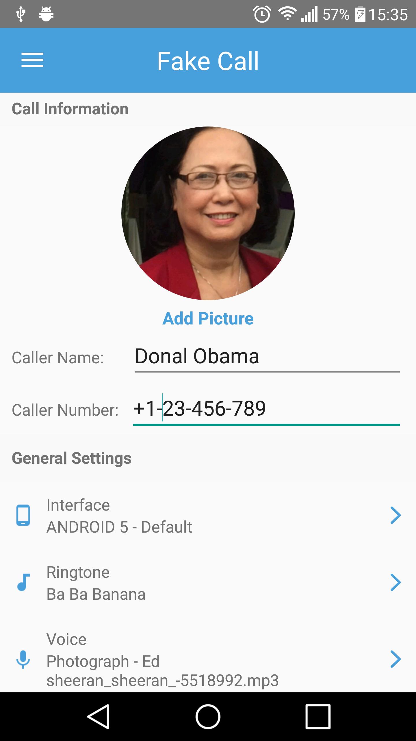 Fake Call New