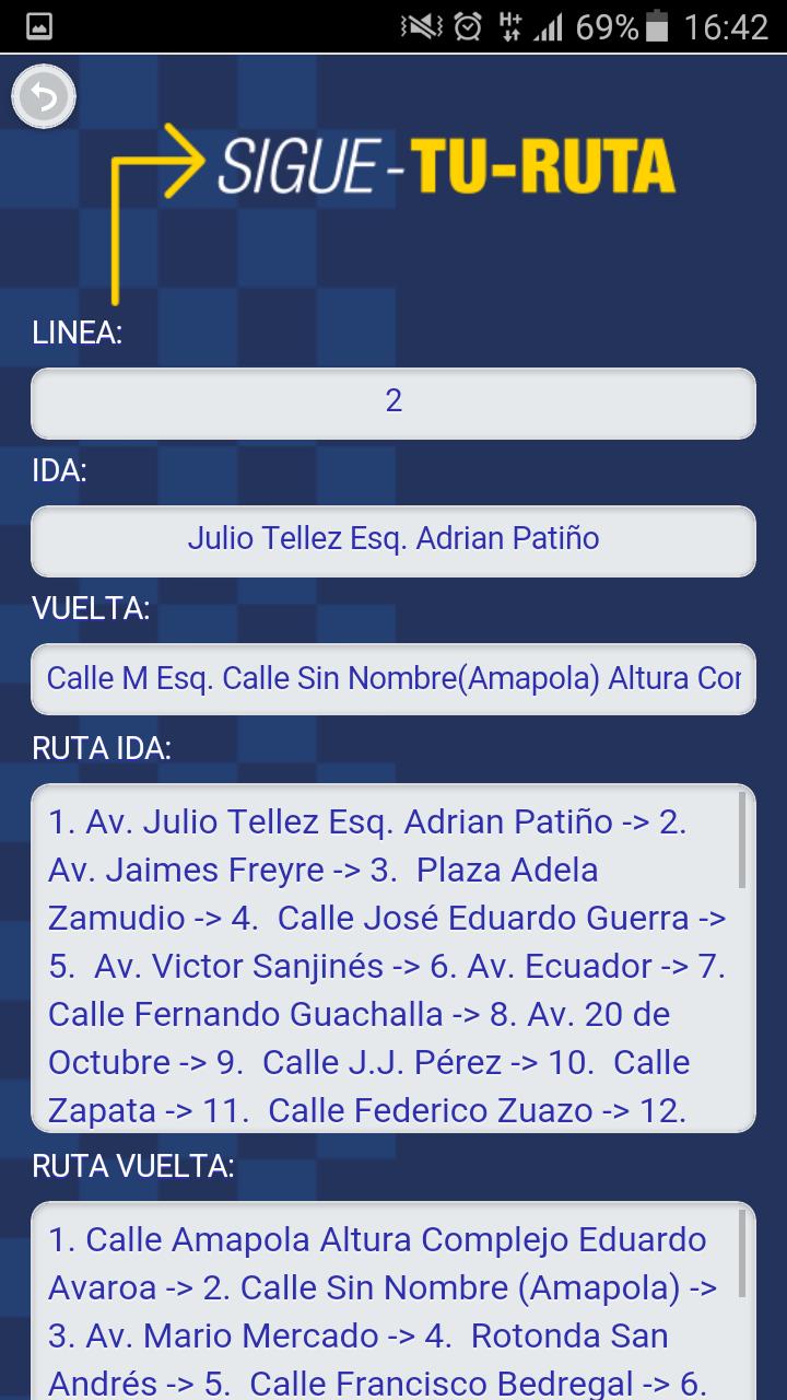 Sigue tu ruta