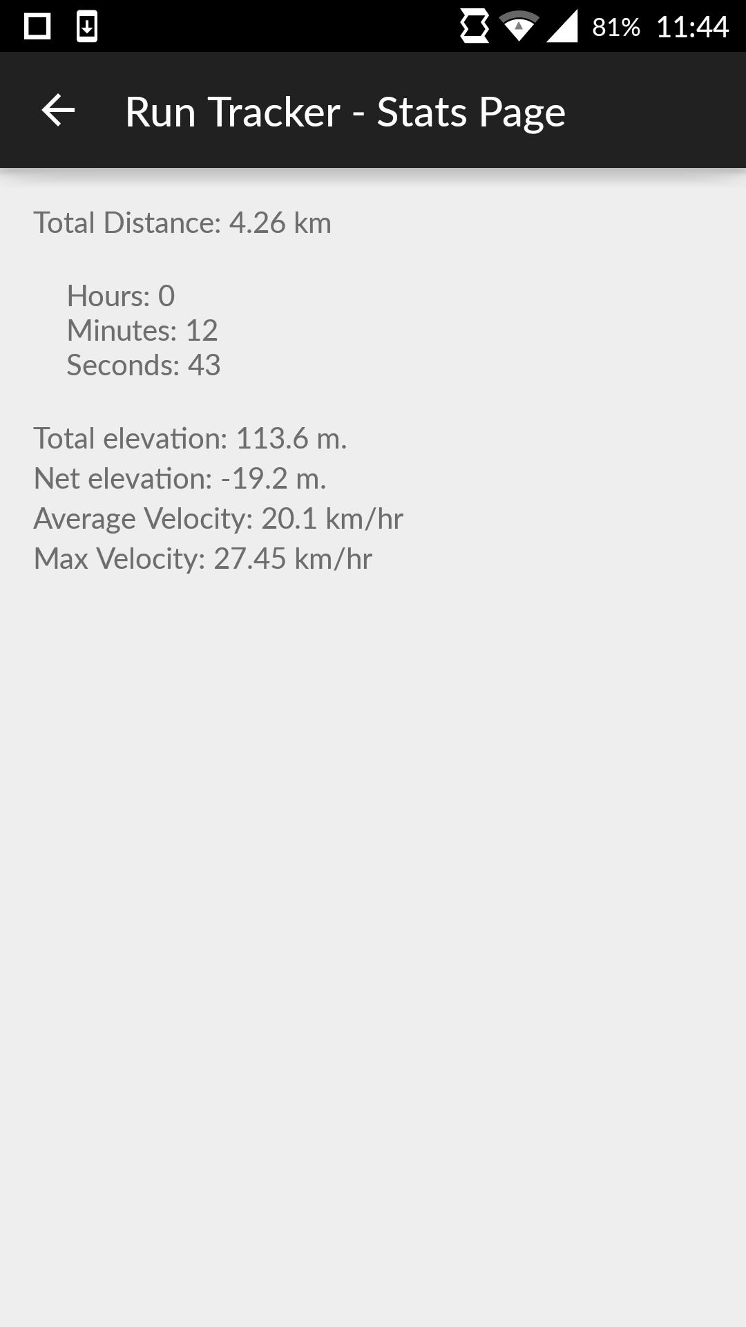 Run Tracker