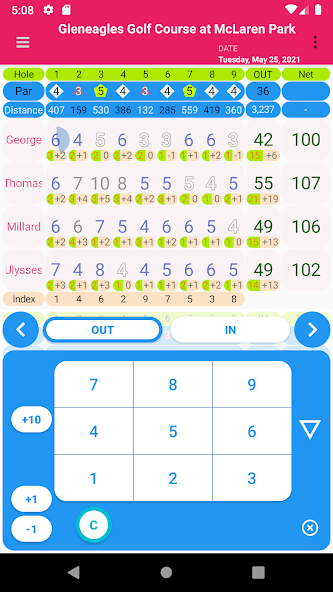 Golf Score - Golfine