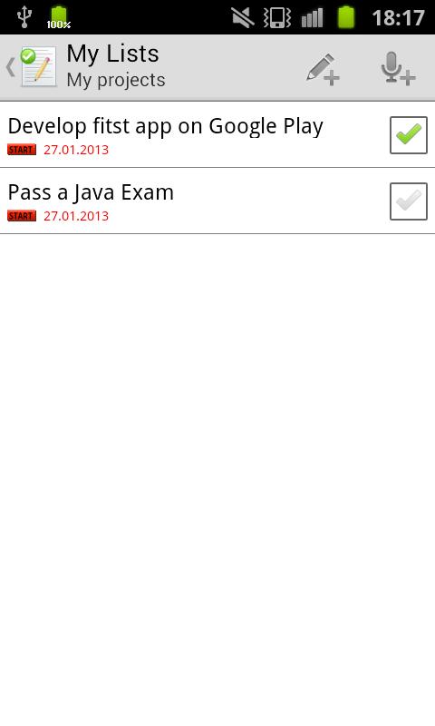 My Lists