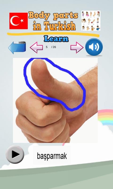 Learn Body Parts in Turkish