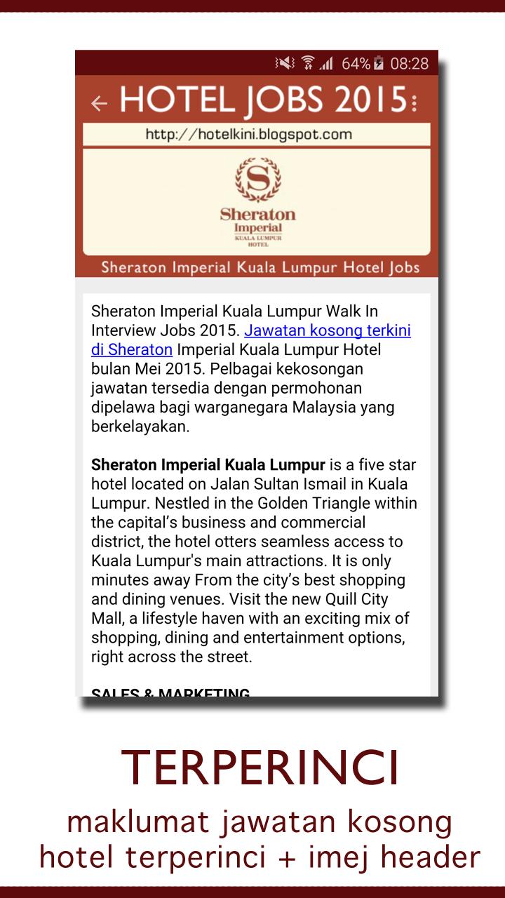 Malaysia Hotel Jobs