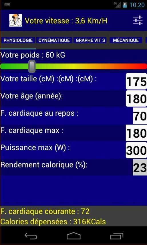 Cyclist Calculator