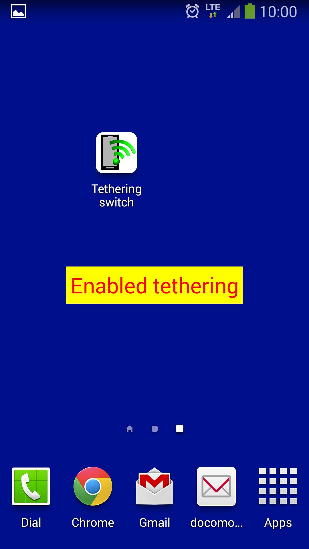Tethering switch