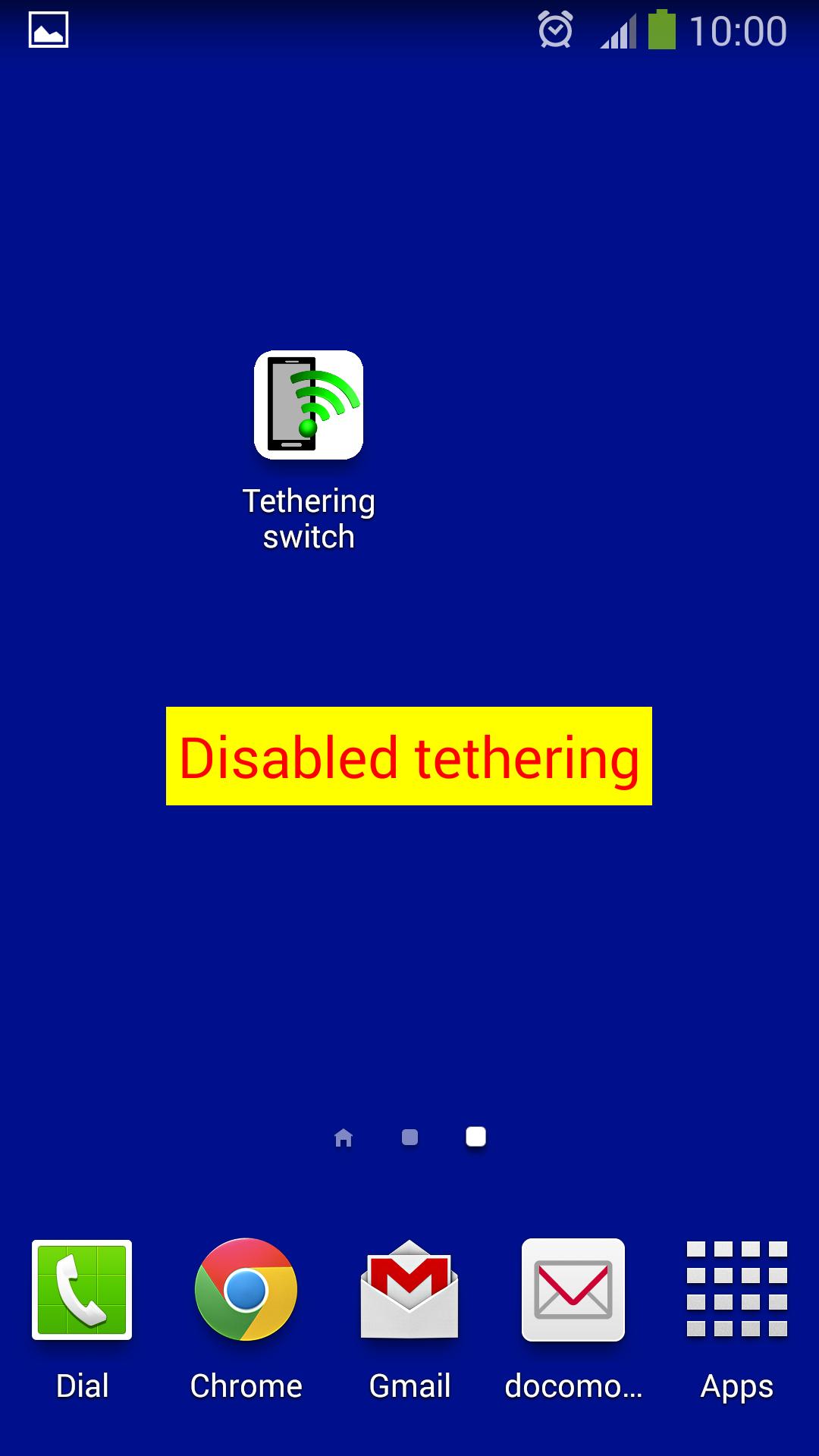 Tethering switch