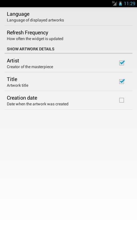 Art Widget