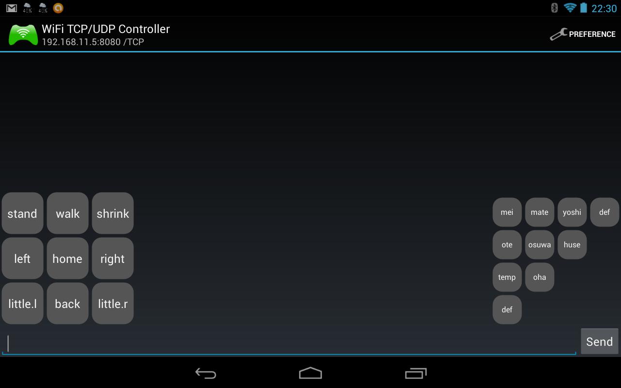 WiFi TCP/UDP Controller