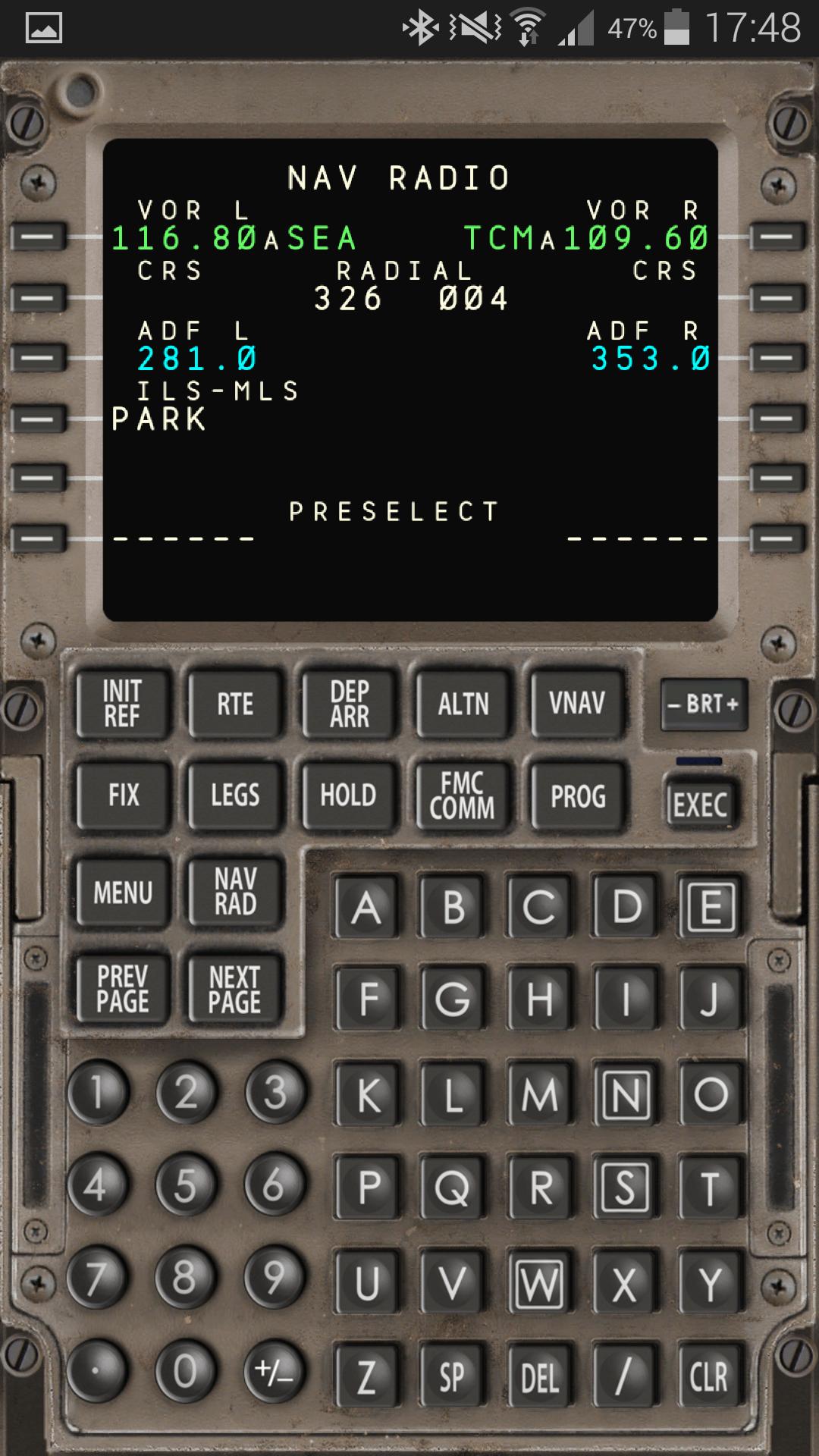 Captain Sim 777 Wireless CDU