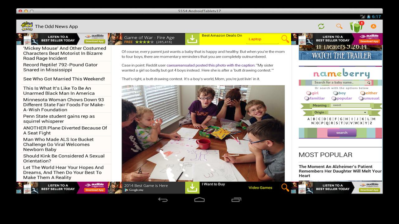 The Odd News Tablet