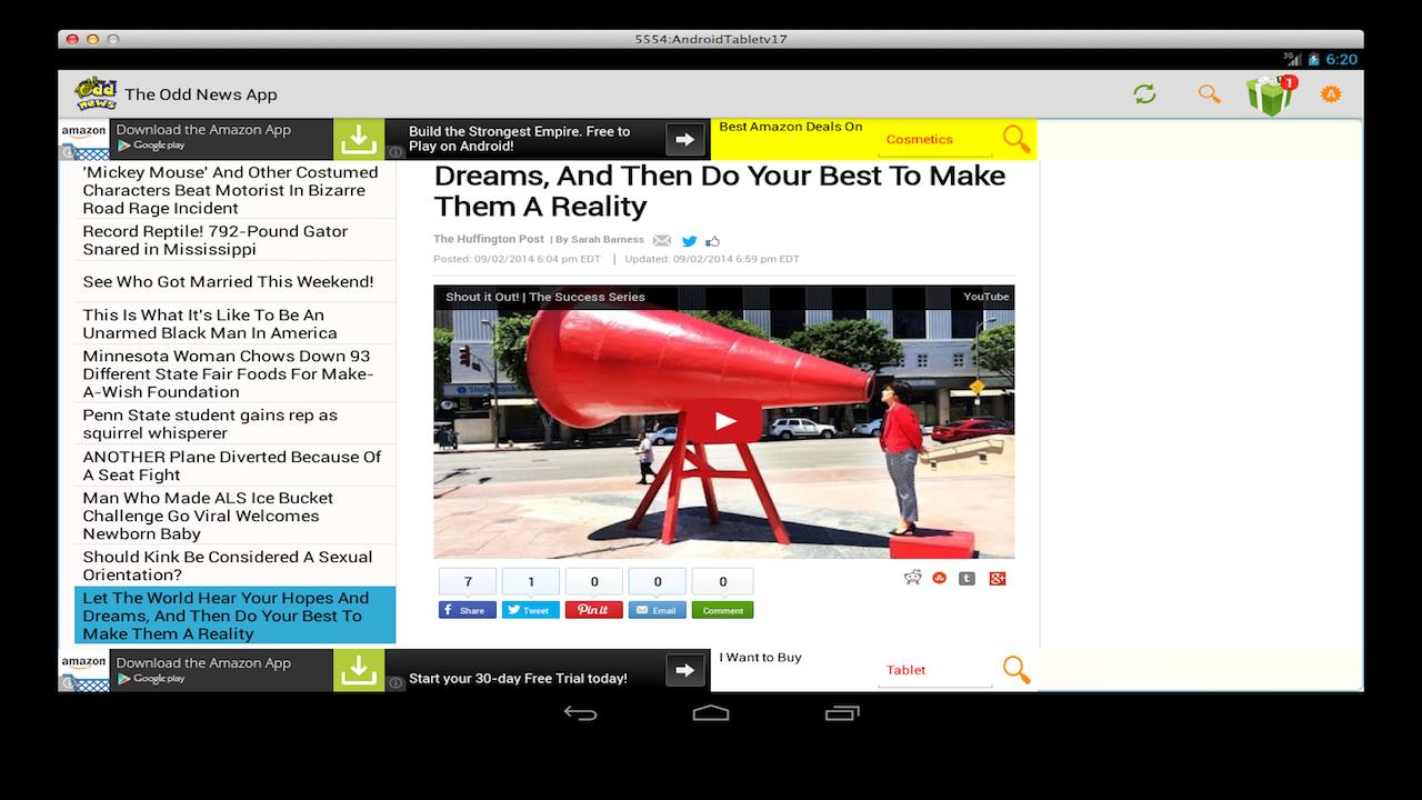 The Odd News Tablet