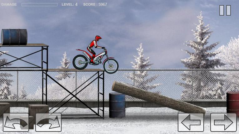 Bike Trial Snow Ride