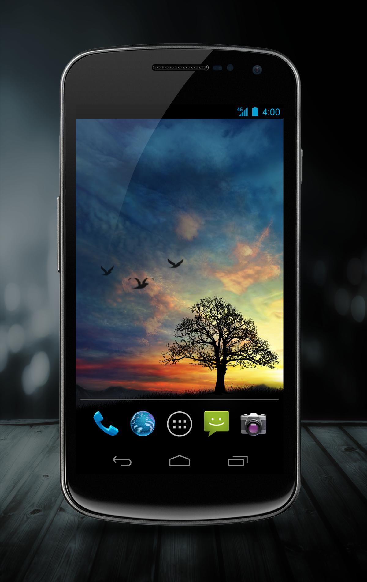 Sunset Hill Free LiveWallpaper