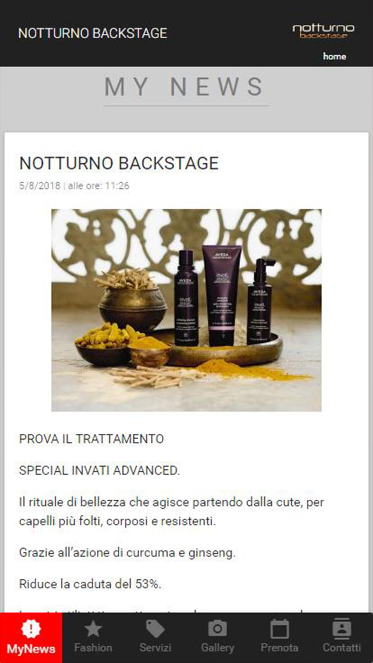Notturno Backstage