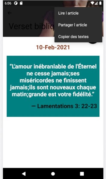 Verset biblique - Quotidien