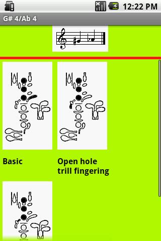 Oboe Fingering Chart