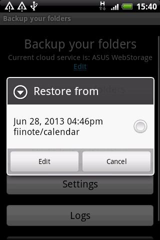 Backup your folders