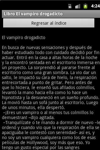 Libro "El vampiro drogadicto".