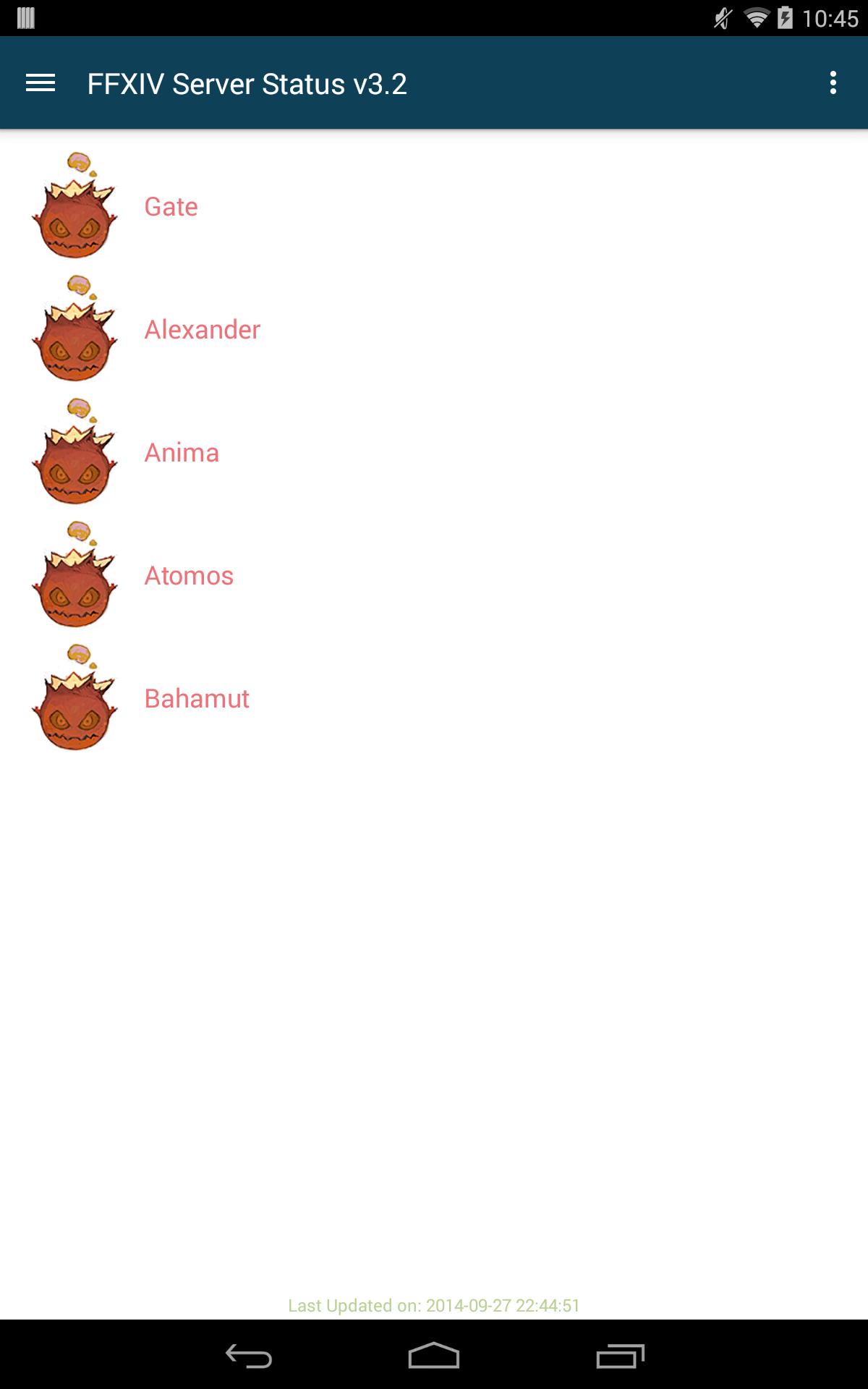 FFXIV Server Status ARR