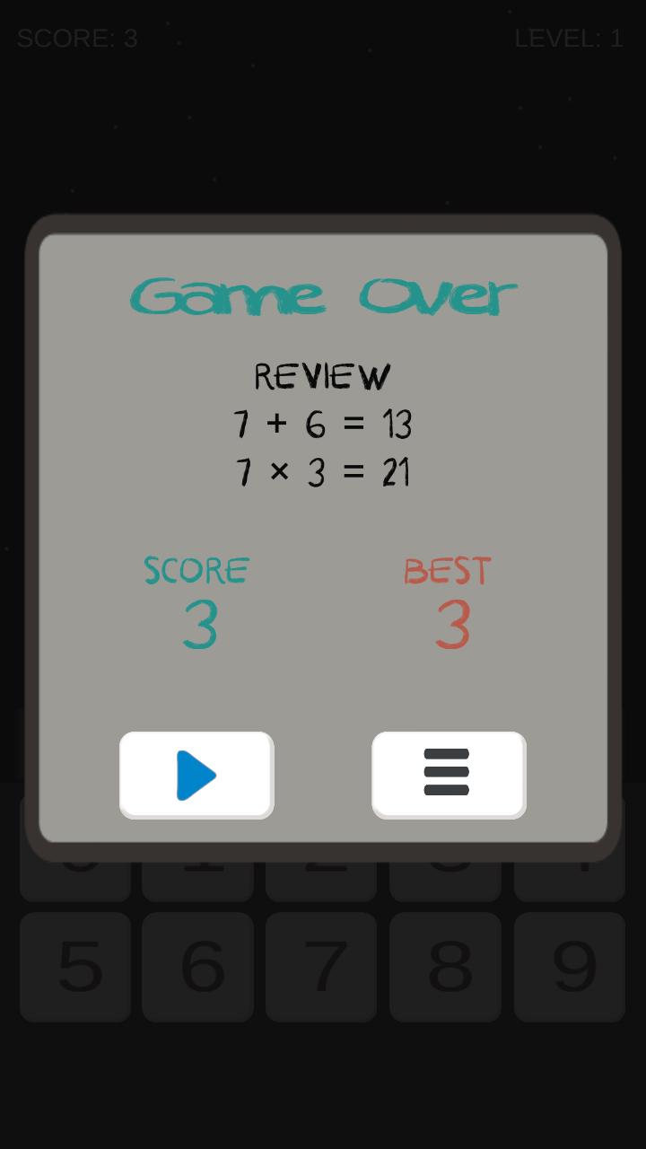 Math Games - Math Workout