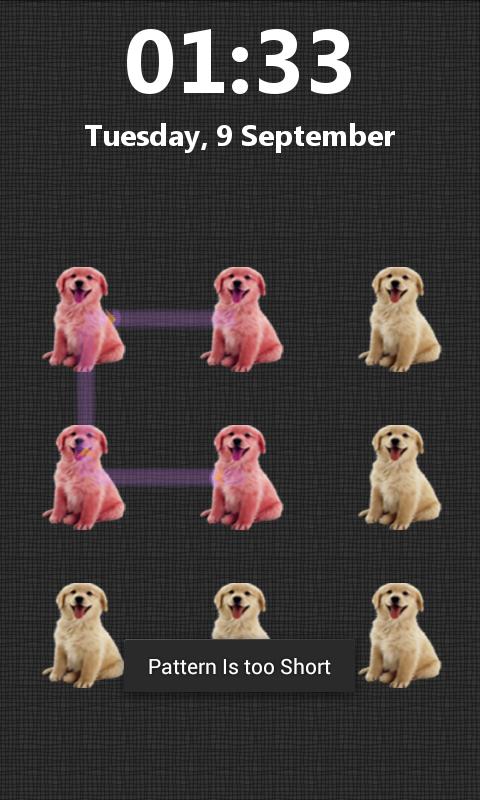 Pattern Screen Lock Pets