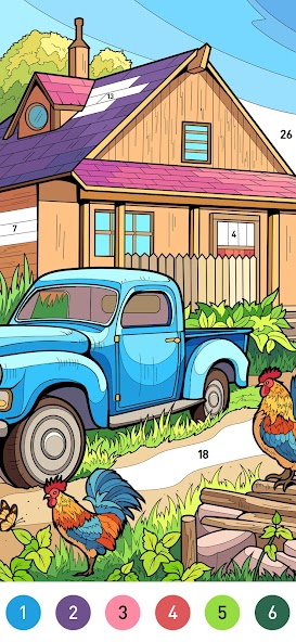 Country Farm Coloring Book