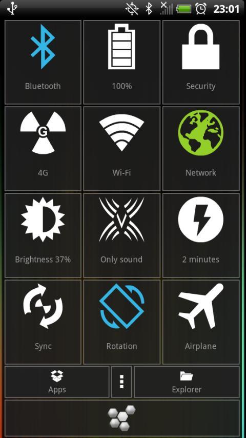 Hive Settings manage settings
