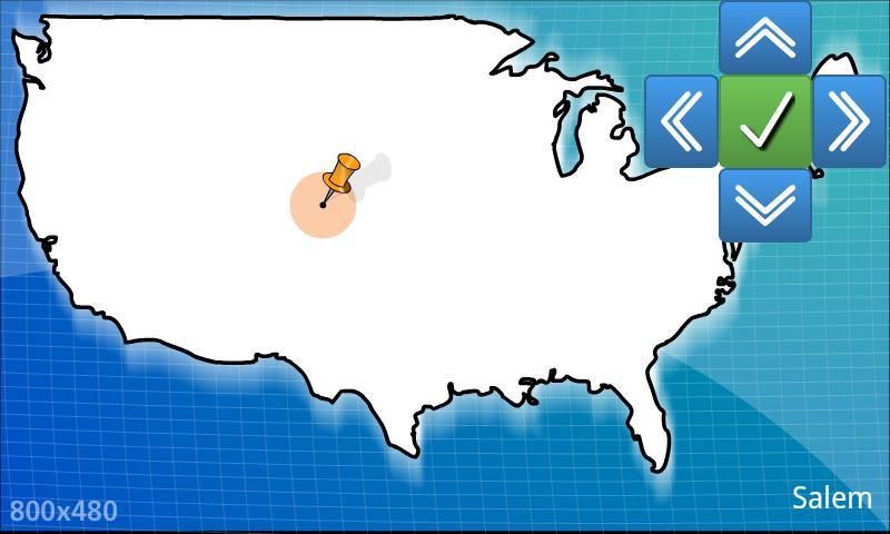 USA geography map quiz - BETA