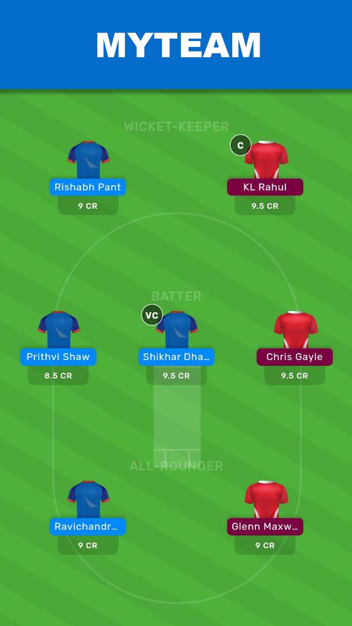 MyTeam11 - My11 Team Cricket Tips
