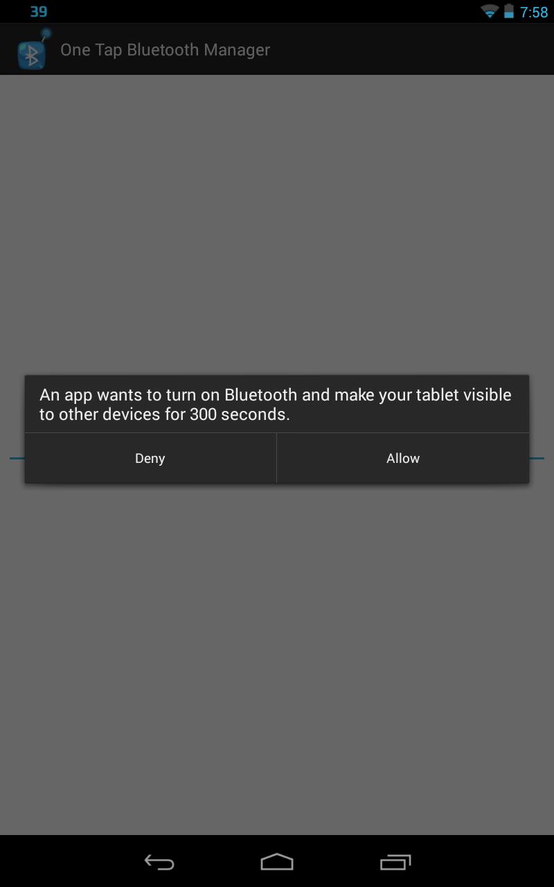 One Tap Bluetooth Manager