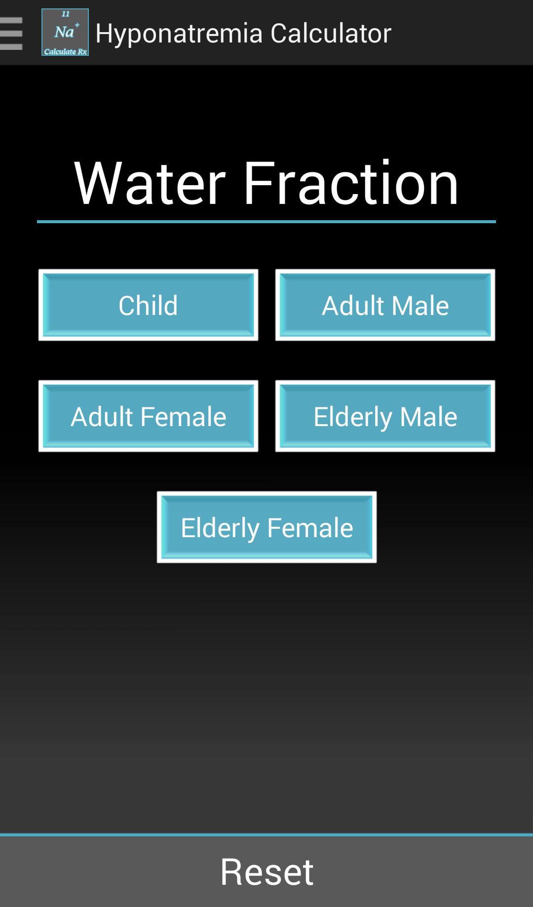 Hyponatremia Calculator