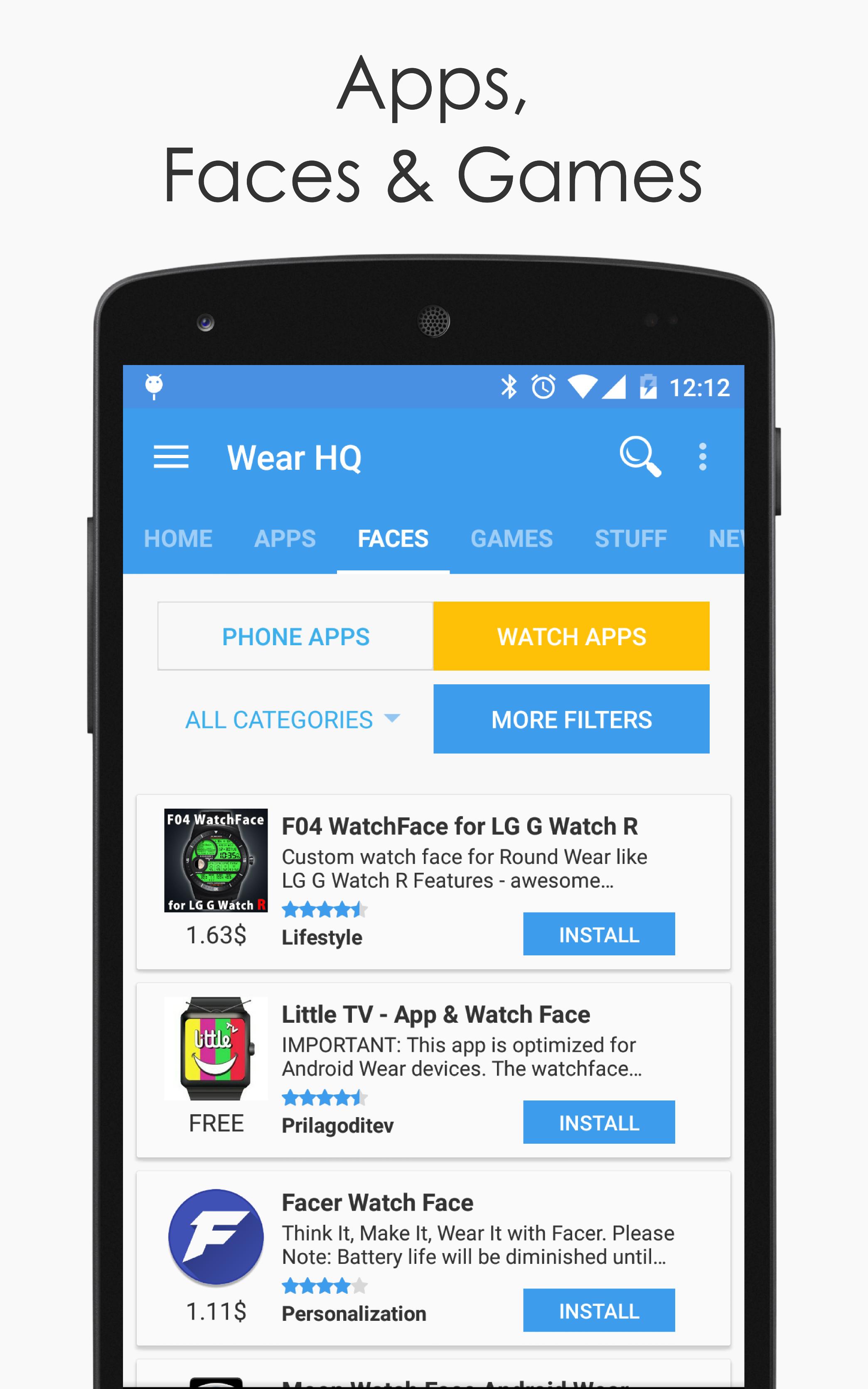 Wear Apps for Android Wear