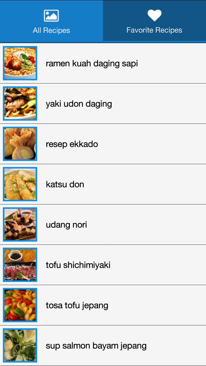 Resep Masakan Jepang Pilihan